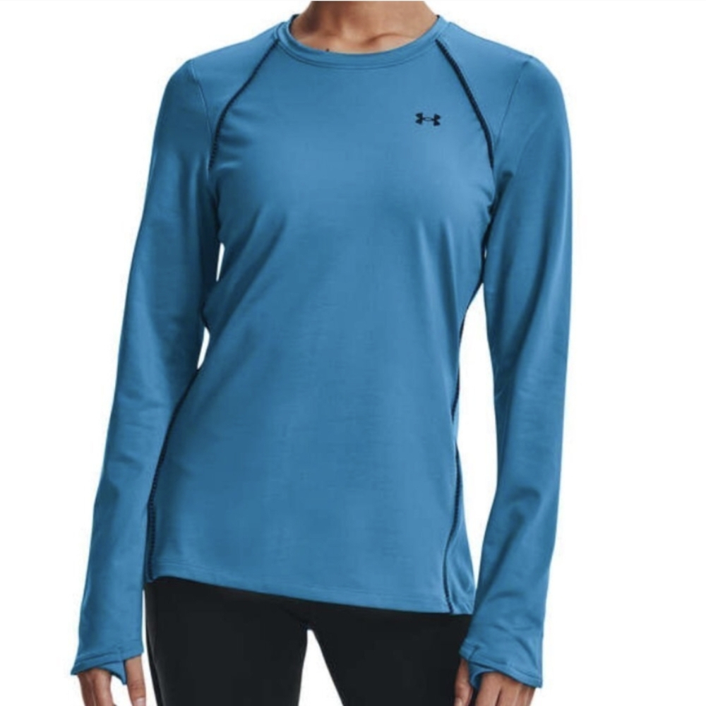 NWT Under Armour Coldgear Med. blue long sleeve top